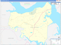 King George County, VA Digital Map Basic Style